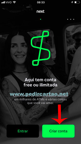 Como Fazer Cartão Next pelo aplicativo
