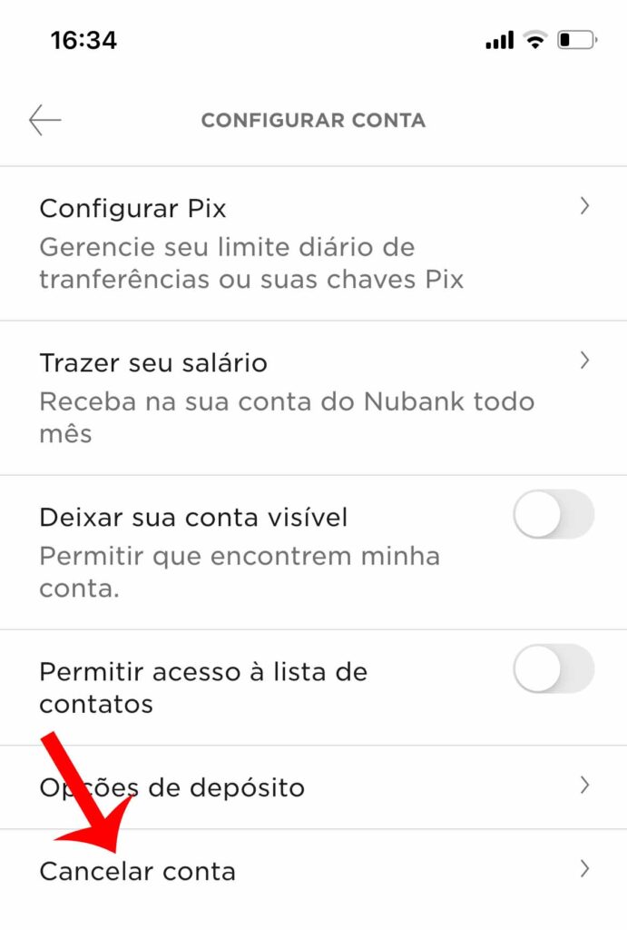 Como cancelar a Conta Nubank