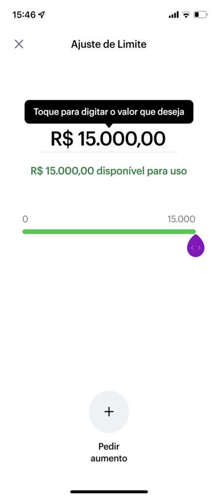 como pedir aumento de limite do cartao nubank